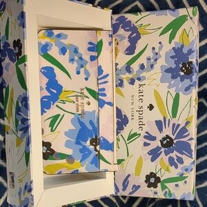 Kate Spade Blue and Green Floral Card Holder